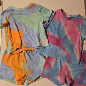 Shein Tie Dye Shorts Set Bundle 18-24mos‎